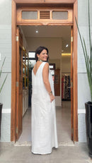 Vestido Paula Linho Off White