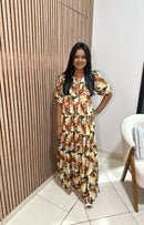 Vestido Camila Estampa Carmel