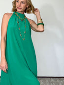 Vestido Laço em Seda Pura