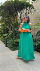 Vestido Laço em Seda Pura