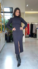 Blusa Manga Longa com Gola Chaminé