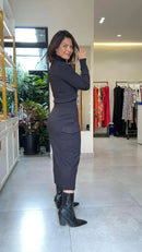 Blusa Manga Longa com Gola Chaminé