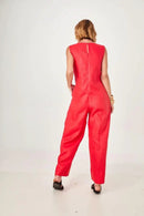 Macacão Linho Vermelho