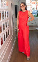 Macacão Linho Vermelho