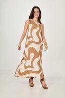 Vestido Waves Beige